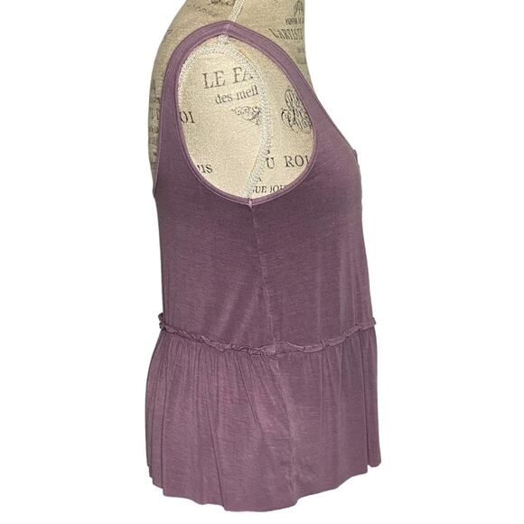 American Eagle Soft & Sexy Babydoll Tank Top In Purple Women’s Size Small - Picture 4 of 7